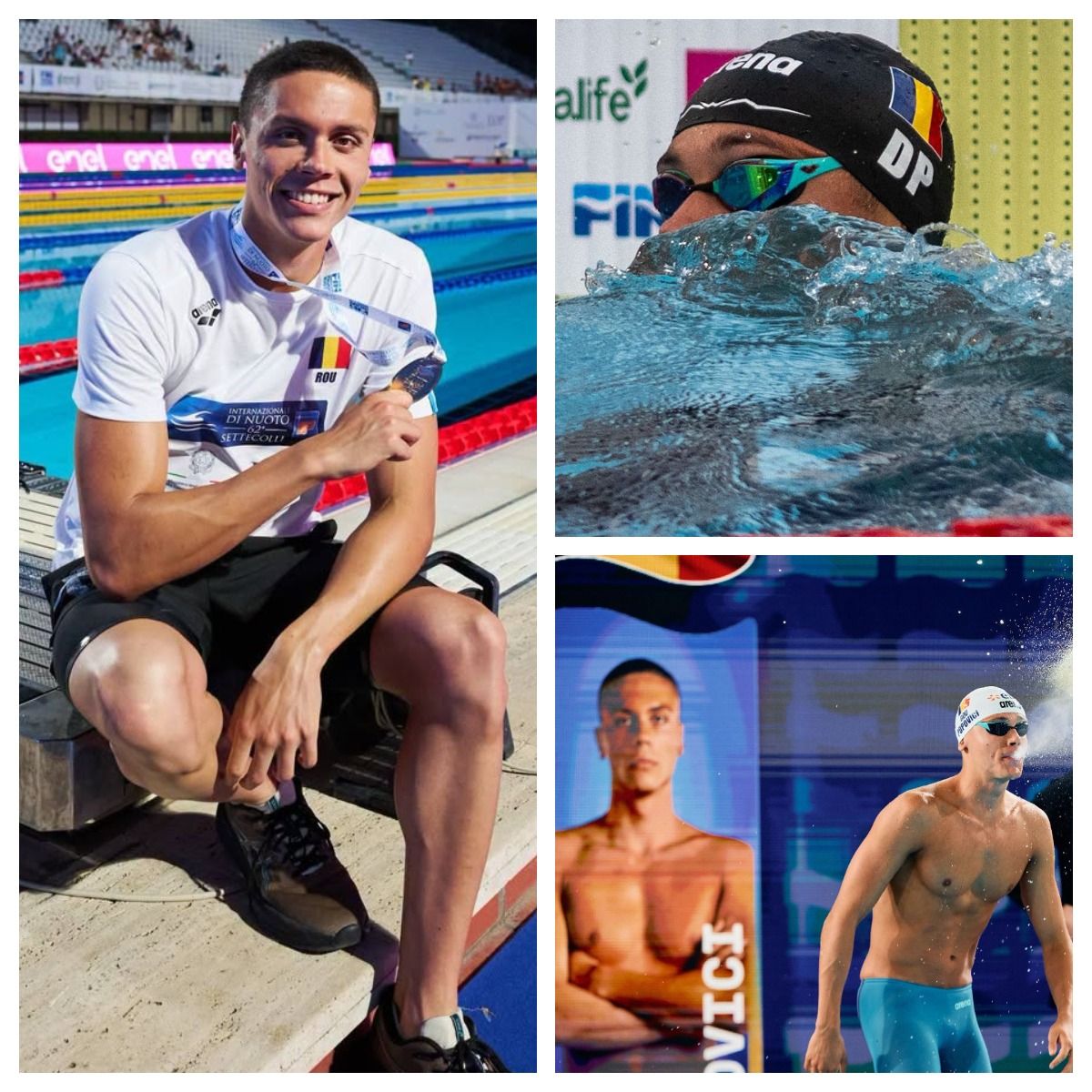 David Popovici, al treilea titlu consecutiv &icirc;n proba de 100 de metri liber la Campionatele Europene.