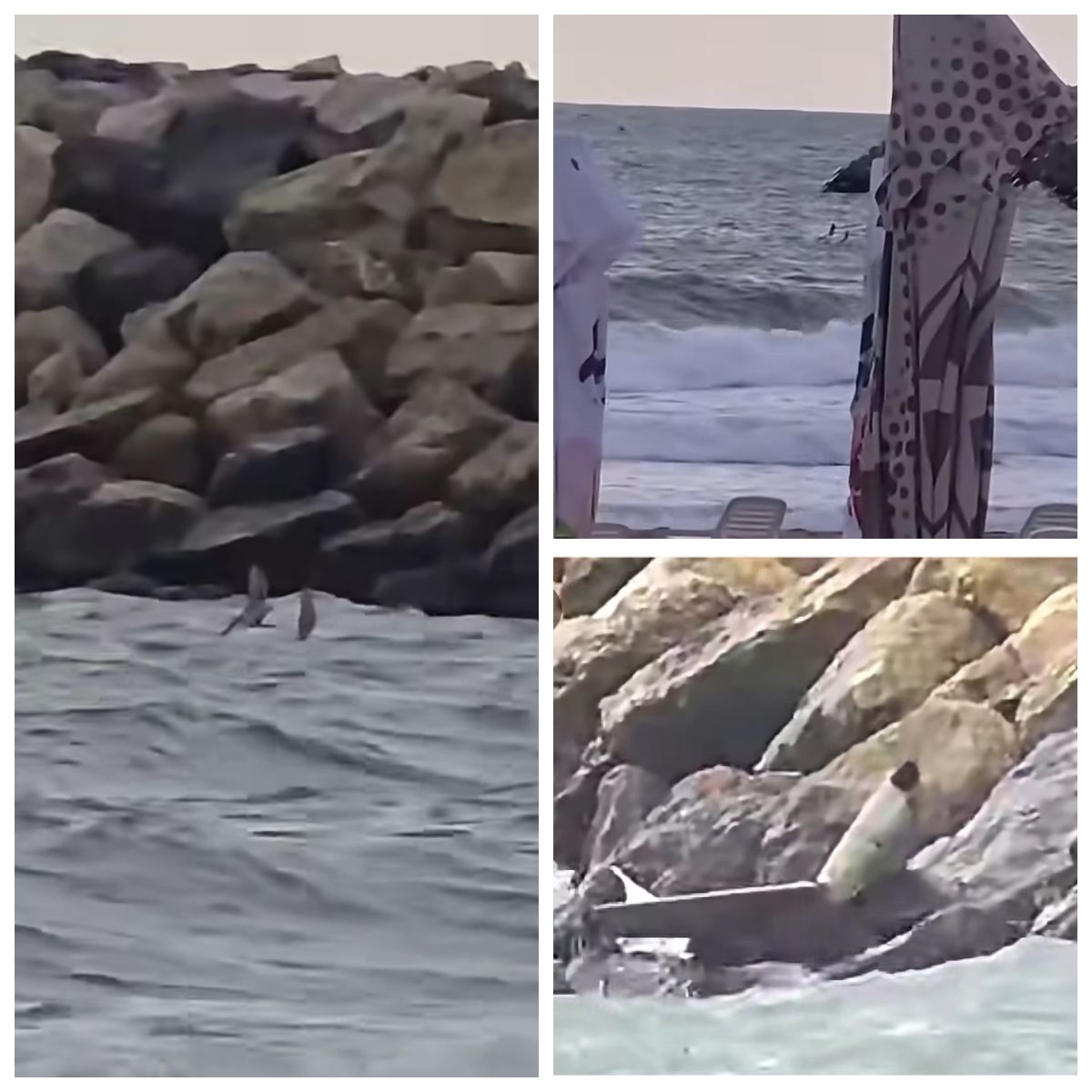 Un fragment de dronă a fost filmat &icirc;n mare, la Costinești 