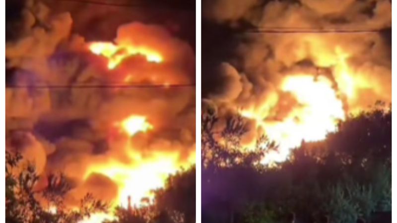INCENDIU PUTERNIC la o hală din Sectorul 1 al Capitalei.  A fost trimis mesaj RO-Alert din cauza degajărilor mari de fum