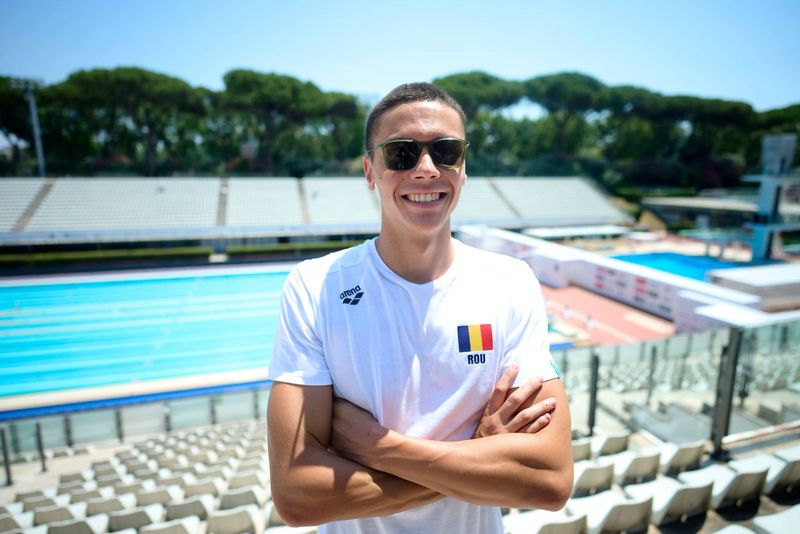 David Popovici s-a calificat în finala probei de 200 metri liber de la Campionatul European de Natație de la Paris  