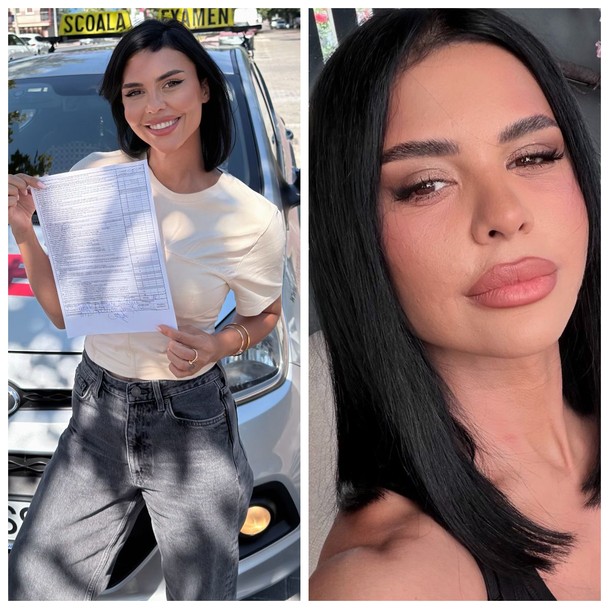 Andreea Popescu, &icirc;n culmea fericirii după ce și-a luat permisul de conducere 