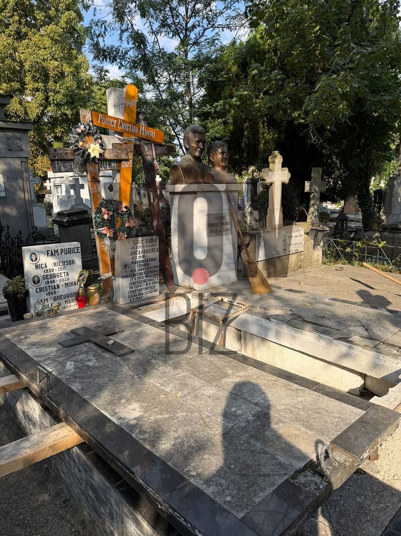 Imagini cu locul de veci al actriței Anca Pandrea 