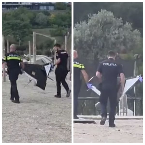 ALERTĂ pe plaja Modern din Constanța! Un fragment de dronă a fost adus de valuri la mal. CE S-A CONSTATAT după ce aparatul a fost ridicat de autorități?