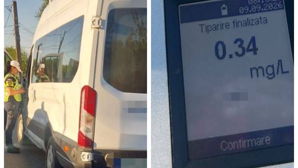 INCIDENT ȘOCANT &icirc;n Brăila! Şoferul unui microbuz şcolar care transporta şapte copii la grădiniţă, prins conduc&acirc;nd sub influenţa alcoolului. Bărbatul a rămas fără permis auto