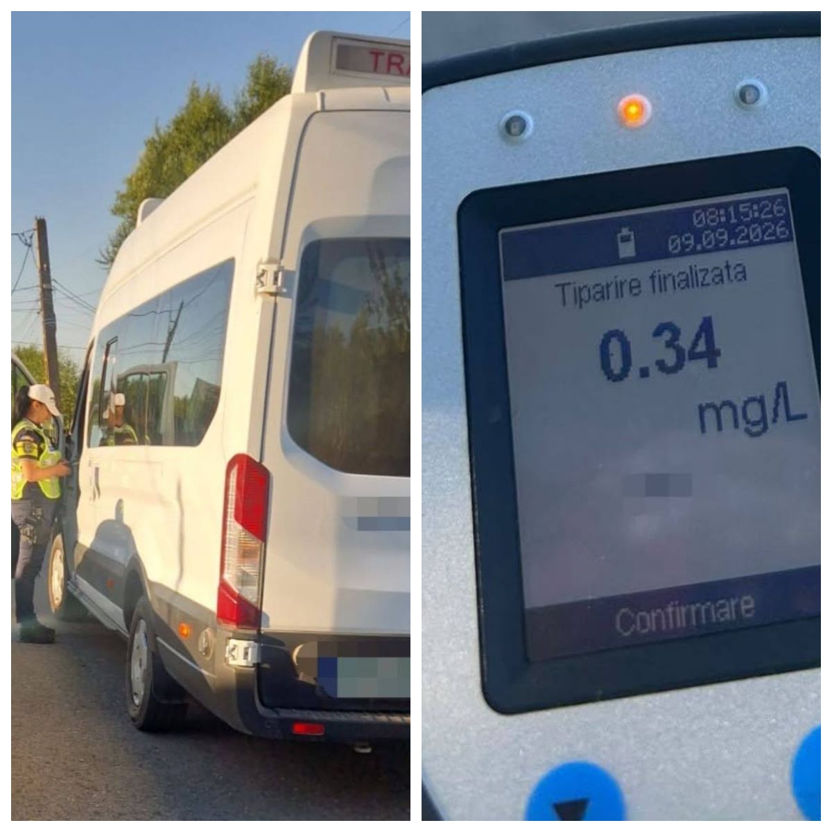 Motivul pentru care șoferul unui microbuz școlar a rămas fără permis 