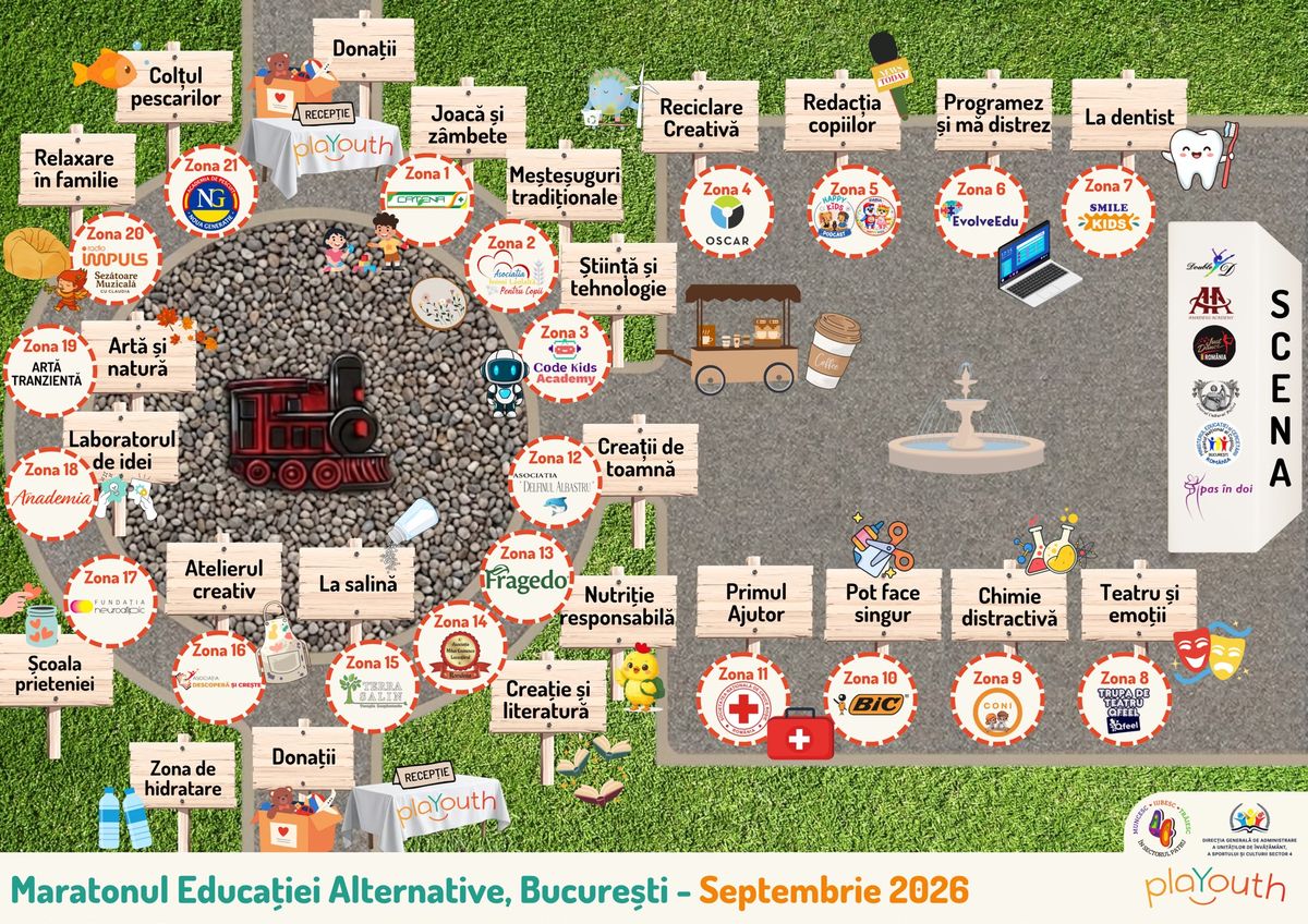 Asociația PlaYouth organizează &bdquo;Maratonul Educației Alternative București #13&rdquo; &icirc;n Parcul Lumea Copiilor