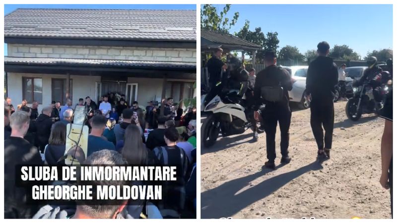 Durere fără margini la înmormantarea lui Gheorghe Moldovan 