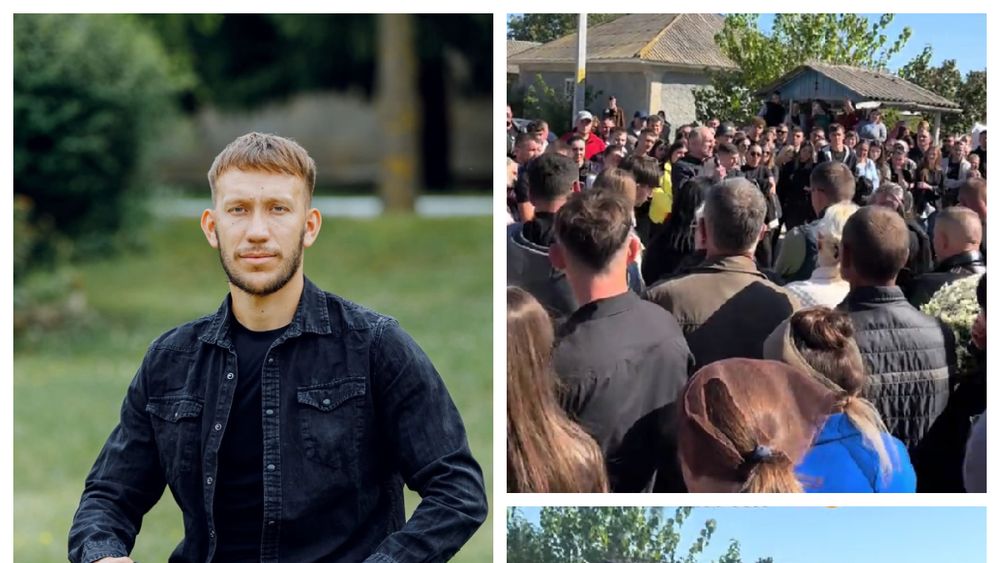 IMAGINILE DURERII de la &icirc;nmorm&acirc;ntarea arbitrului Gheorghe Moldovan. Sute de oameni s-au str&acirc;ns la Telenești să &icirc;și ia rămas-bun de la acesta: &bdquo;Astăzi pornești pe ultimul tău drum...&rdquo;