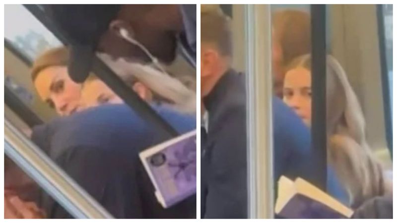 Prințesa de Wales și fiica ei, fotografiate într-un tren la Londra 