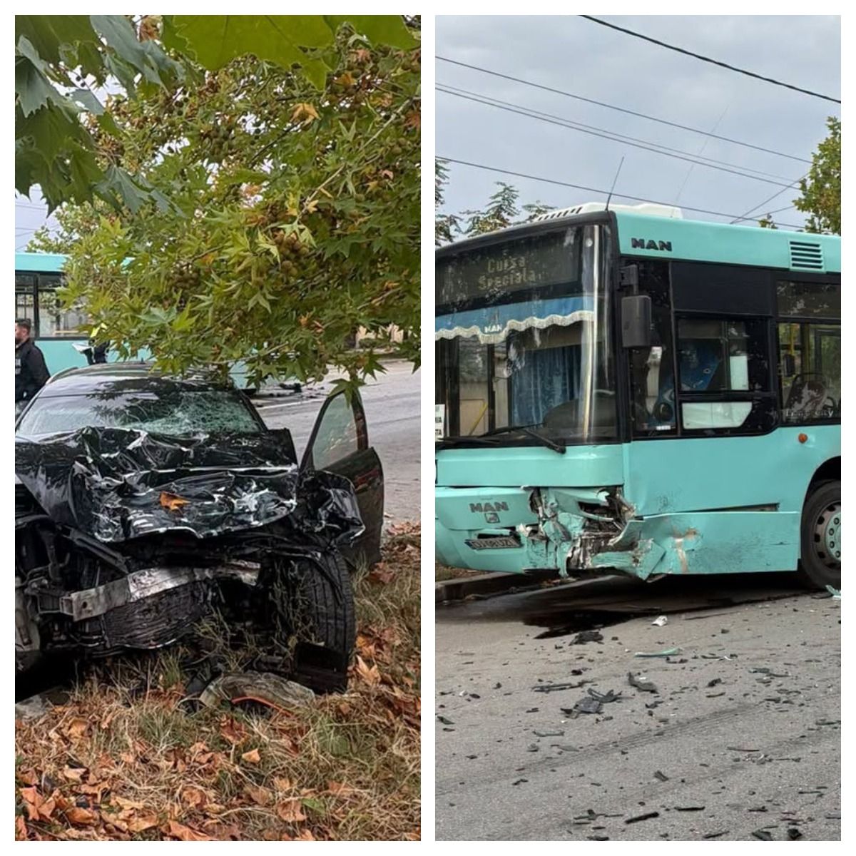 Planul Roşu de Intervenţie, activat la Craiova. Un t&acirc;năr de 20 de ani a murit după ce a intrat &icirc;n coliziune cu un autobuz al RAT Craiova.