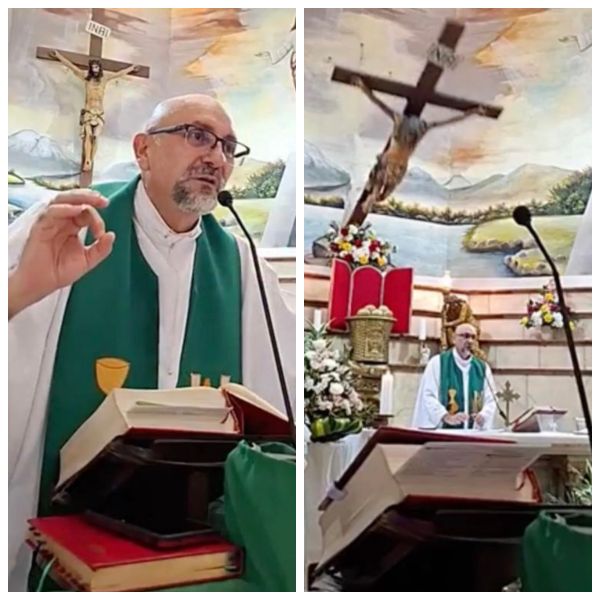 ULTIMELE CUVINTE rostite de preotul decedat &icirc;n timpul slujbei. Acesta ținea predica &icirc;n momentul &icirc;n care o cruce grea s-a desprins de pe perete și a căzut peste el: &bdquo;&Icirc;ntr-o zi, toți vom muri, iar timpul...&rdquo;