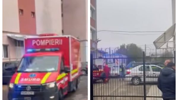 UPDATE Un elev de clasa a VII-a și-a atacat profesoara cu un cuțit &icirc;n timpul orei. Alte 14 persoane au fost evaluate de medici &icirc;n urma incidentului