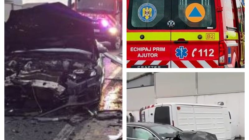 Clipe de groază pe DN 22, &icirc;ntre localităţile Năvodari şi Lumina. Un microbuz s-a răsturant după IMPACTUL DEVASTATOR cu un autoturism, iar 9 persoane au fost transportate la spital. CE SE ȘTIE DESPRE VICTIMELE accidentului rutier: "Au fost..."