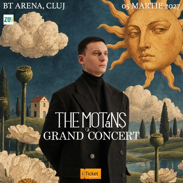 The Motans Grand Concert ajunge pentru prima dată &icirc;n Transilvania: pe 5 martie 2027, la BT Arena din Cluj-Napoca