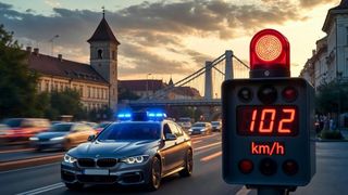 A mers cu 102 km/h prin Sibiu, dar a scăpat și de amendă și de suspendarea permisului