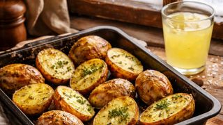 Cartofii copți cu zeamă de varză, deliciul preferat al călugărilor. Secretul crustei crocante