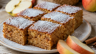 Prăjitură de post cu mere și scorțișoară. Desert fără ingrediente costisitoare