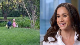 Meghan a publicat imagini rare cu copiii juc&acirc;ndu-se de Paști