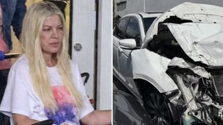 Tori Spelling, primele declarații după accident. Actrița spune că impactul putea fi mai grav