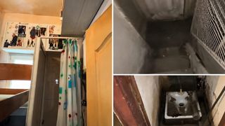 Cum arată &bdquo;garsoniera&rdquo; din București scoasă la v&acirc;nzare cu 7.000 de euro. Are puțin peste 3 metri pătrați și toaletă turcească