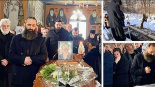 Imagini cutremurătoare de la &icirc;nmorm&acirc;ntarea lui Matei. Preotul Ioan Cozma, din Vatra Dornei, și-a condus fiul pe ultimul drum de unul singur, &icirc;n timp ce restul familiei e &icirc;n spital