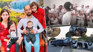 Imagini sfâșietoare cu românii care și-au pierdut cei 3 copii în accidentul teribil din Spania. Părinții au fost duși la priveghi pentru a-și vedea îngerașii :(