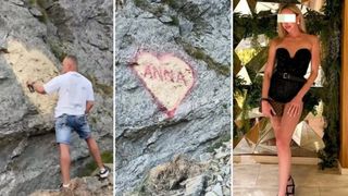 Ea este ANNA, femeia care l-a făcut pe bucureșteanul de 55 de ani, cu soție și copil acasă, să-i scrie numele pe o st&acirc;ncă. E ucraineancă, instructor de fitness și manichiuristă la un salon
