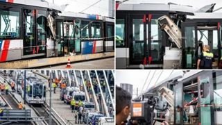 ALERTĂ! Accident feroviar șocant, două tramvaie s-au ciocnit violent. S-au făcut acordeon! Sunt 15 victime / VIDEO