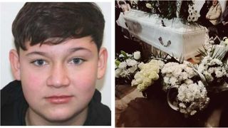 Primele imagini de la priveghiul lui Mario. DETALIUL de pe sicriul baiatului care a facut pe toata lumea sa amuteasca de durere