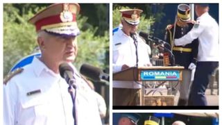 VIDEO Ce s-a întâmplat cu militarul căruia I S-A FĂCUT RĂU în timpul ceremoniei de Ziua Aviației şi CE AU SURPRINS IMAGINILE în timp ce şeful Armatei și-a continuat discursul: "Offf, săracul băiat! Sper că..."