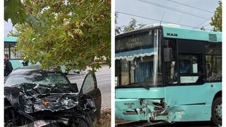 VIDEO Cine se afla în autoturismul implicat ÎN ACCIDENTUL MORTAL din Craiova?! Șoferul mașinii NU A SUPRAVIEȚUIT după coliziunea cu un autobuz, iar alte șase persoane au fost transportate la spital: "A fost activat Planul Roşu de Intervenţie începând..."