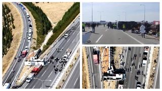 Tragedie pe o autostradă din Turcia! 11 persoane au murit și alte 27 au fost rănite, după ce un autocar s-a izbit de un camion