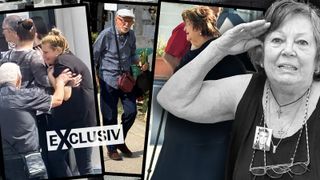 EXCLUSIV | Primele imagini de la înmormântarea Ancăi Pandrea. Actrița este condusă astăzi pe ultimul drum cu lacrimi și durere
