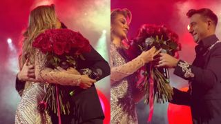 Codruța Filip, în brațele lui Valentin Sanfira. Imaginile emoționante care au făcut înconjurul internetului. Cum au fost surprinși la Sala Palatului, înainte să anunțe divorțul