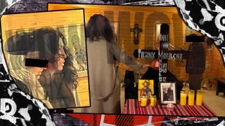 Primele imagini cu Mihaela Rădulescu, la capela unde este depus sicriul mamei sale. A venit de la Monaco cu o zi &icirc;nainte de &icirc;nmorm&acirc;ntare, după un zbor cu &icirc;nt&acirc;rziere | EXCLUSIV