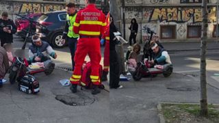 Ilan Laufer, acroșat de o șoferiță &icirc;n Capitală! Fostul ministru se afla pe o trotinetă &icirc;mpreună cu gemenii săi