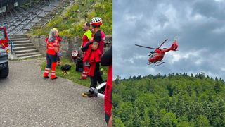 Patru alpiniști au căzut aproximativ 10 metri &icirc;n gol după ce coarda de asigurare s-a rupt. O femeie și-a pierdut viața