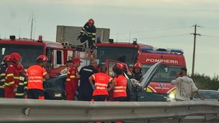 Două evenimente rutiere produse la același kilometru pe A1 București-Pitești, dar pe sensuri diferite. Traficul este restricționat &icirc;n ambele sensuri de mers