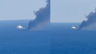 Momente de panică &icirc;n Grecia. Un foc a izbucnit pe un feribot cu 29 de persoane aflate la bord