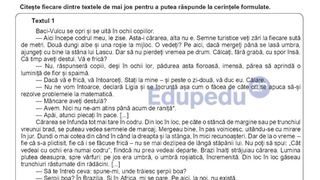 UPDATE Simulare Evaluarea Națională 2026 Limba și literatura rom&acirc;nă: Ce au avut de rezolvat elevii la subiectul al doilea