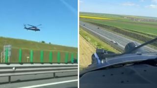 Un șofer băut a fost urmărit cu elicopterul pe A2! T&acirc;nărul de 19 ani conducea haotic spre Vama Veche
