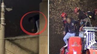 Haos la Gara de Nord! Un bărbat a urcat pe acoperiș și a aruncat cu cărămizi și tencuială &icirc;n trecători și mașini