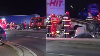 Mașină răsturnată &icirc;n Nordul Bucureștiului. Un bărbat și-a pierdut viața după ce autoturismul &icirc;n care se afla s-a răsturnat pe plafon&nbsp;