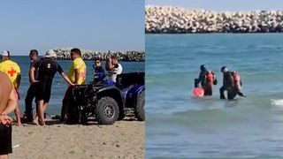 Stare de alertă pe o plajă din Costinești. Un bărbat de 53 de ani este căutat de aproape 20 de ore după ce a intrat &icirc;n mare și nu a mai ieșit