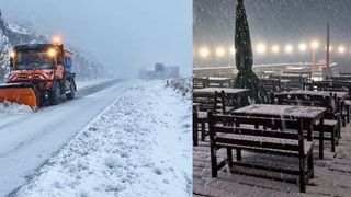 Ninge &icirc;n Poiana Brașov, la jumătatea lunii octombrie. Imaginile de poveste care au apărut pe rețelele sociale