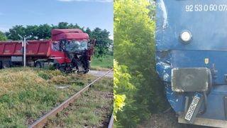 BREAKING NEWS Un tren de călători și un TIR s-au ciocnit, &icirc;n Vaslui
