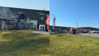 BREAKING NEWS Deflagrație puternică la un depozit din Blejoi. Un bărbat a fost transportat de urgență la UPU Ploiești
