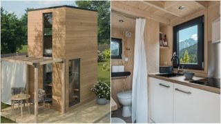 Cum arată casa de doar 10 metri pătraţi care are bucătărie, baie şi dormitor. Se vinde cu 27.000 de euro