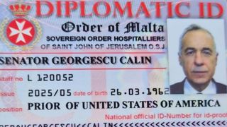 Procurorii au găsit &icirc;n vila lui Georgescu o legitimație falsă cu Ordinul Cavalerilor de Malta, pe numele lui