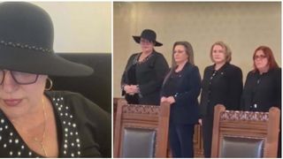 &bdquo;Democrația a murit! Trăiască regina&rdquo;. Diana Șoșoacă a uimit prin ținuta aleasă la consultările de la Cotroceni